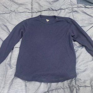 Waffle knit long sleeved t